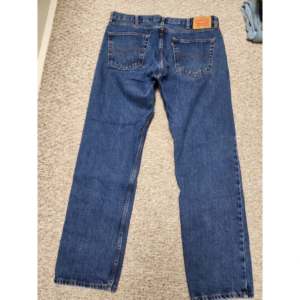 Levi's 505 Jeans 40x34 Mens  Denim Straight 100% Cotton Medium Wash